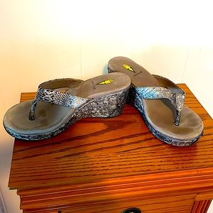 Snakeskin high heels